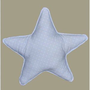 Cojin Estrella Celeste Pequeño 25cm X 25cm Chocolat Baby C.4306