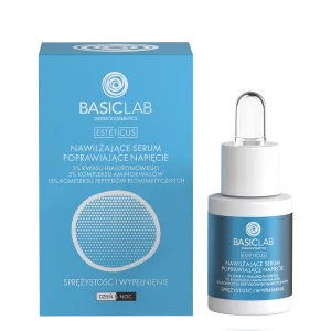 Sérum hidratante que mejora la tensión con 3% de ácido hialurónico, 5% de complejo de aminoácidos y 15% de complejo de péptidos biomiméticos